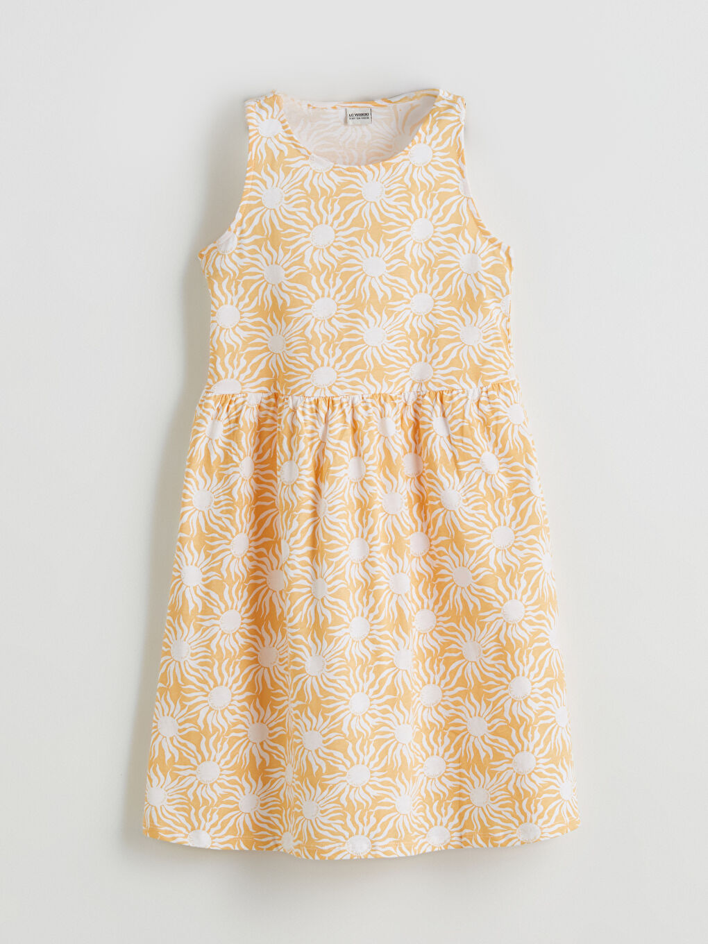 Crew Neck Girls' Dress-1