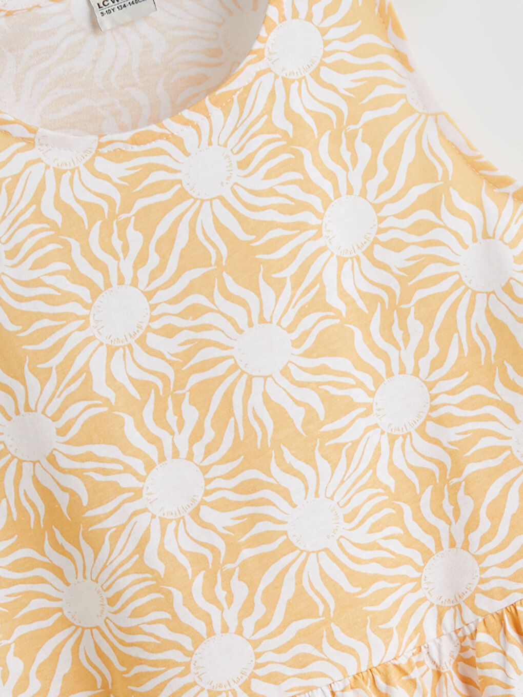 Crew Neck Girls' Dress-3