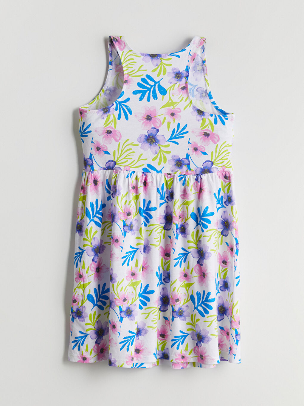 Crew Neck Floral Girls' Dress -S5BN24Z4-LU8