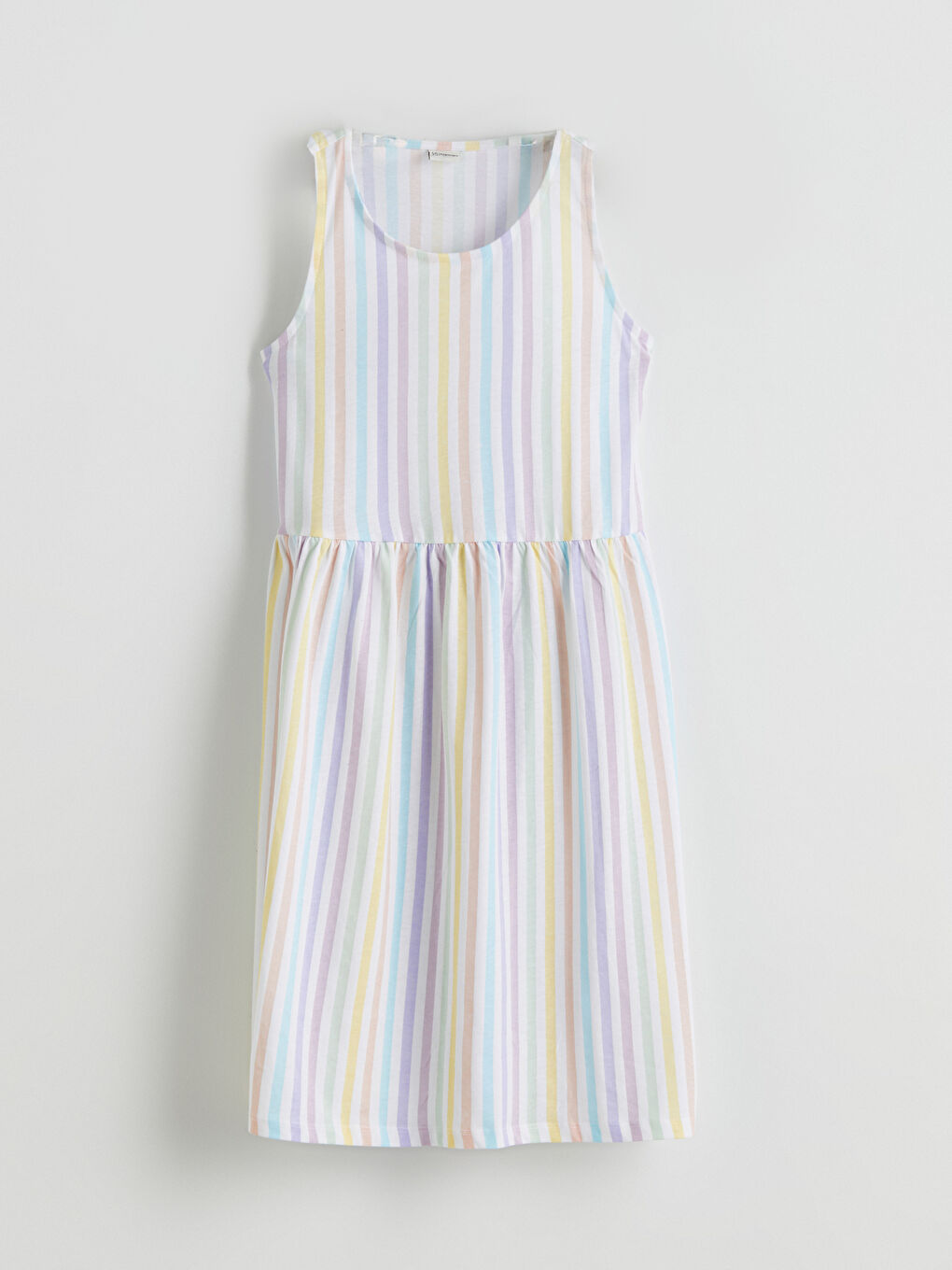 Crew Neck Girls' Dress-1