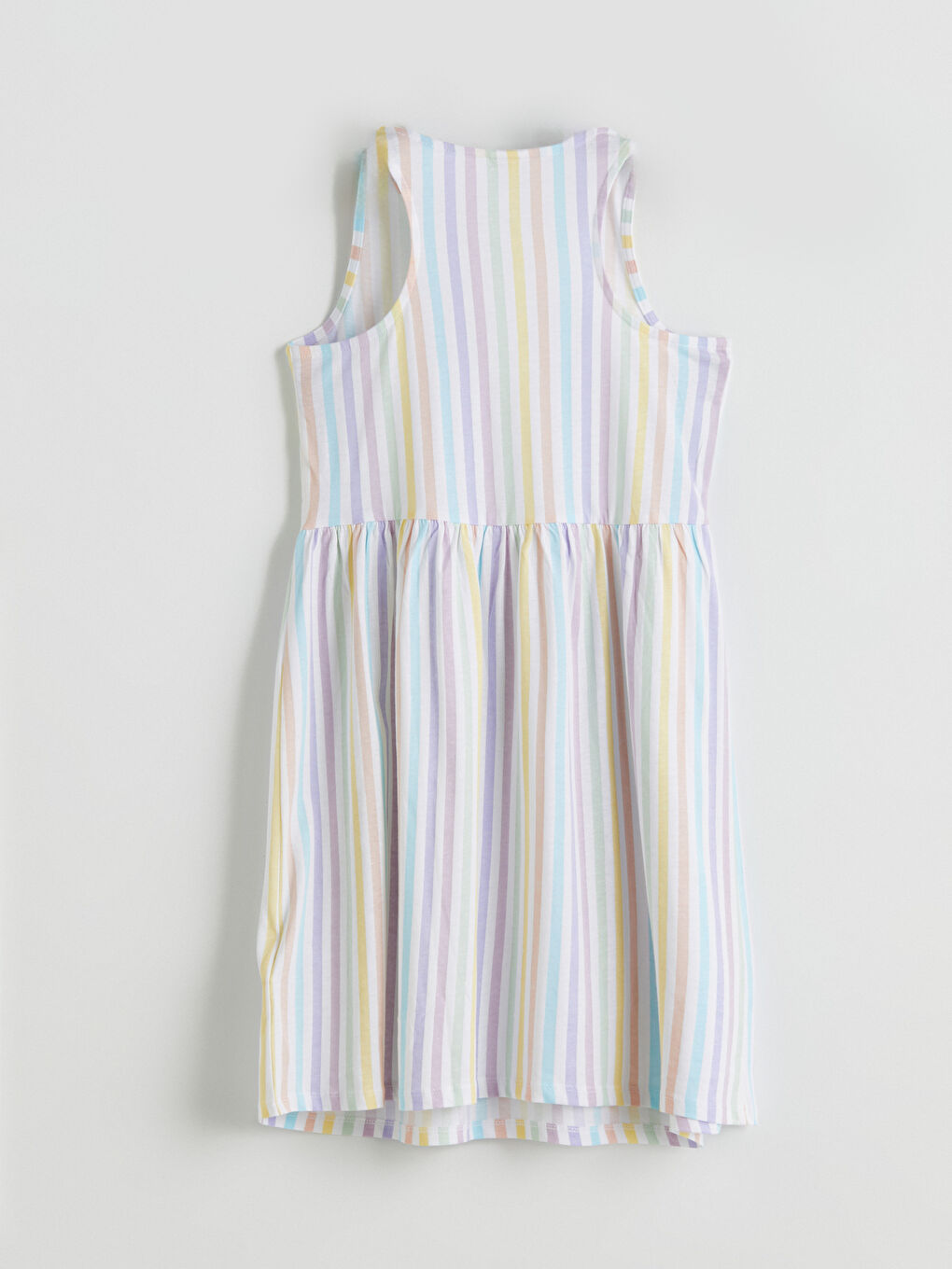 Crew Neck Girls' Dress-5