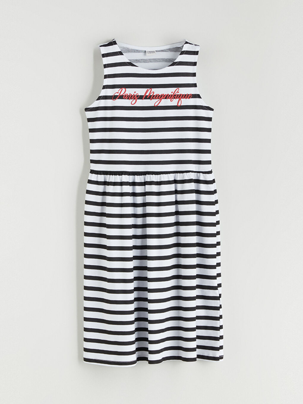 Crew Neck Striped Girls' Dress -S5BN24Z4-LJX