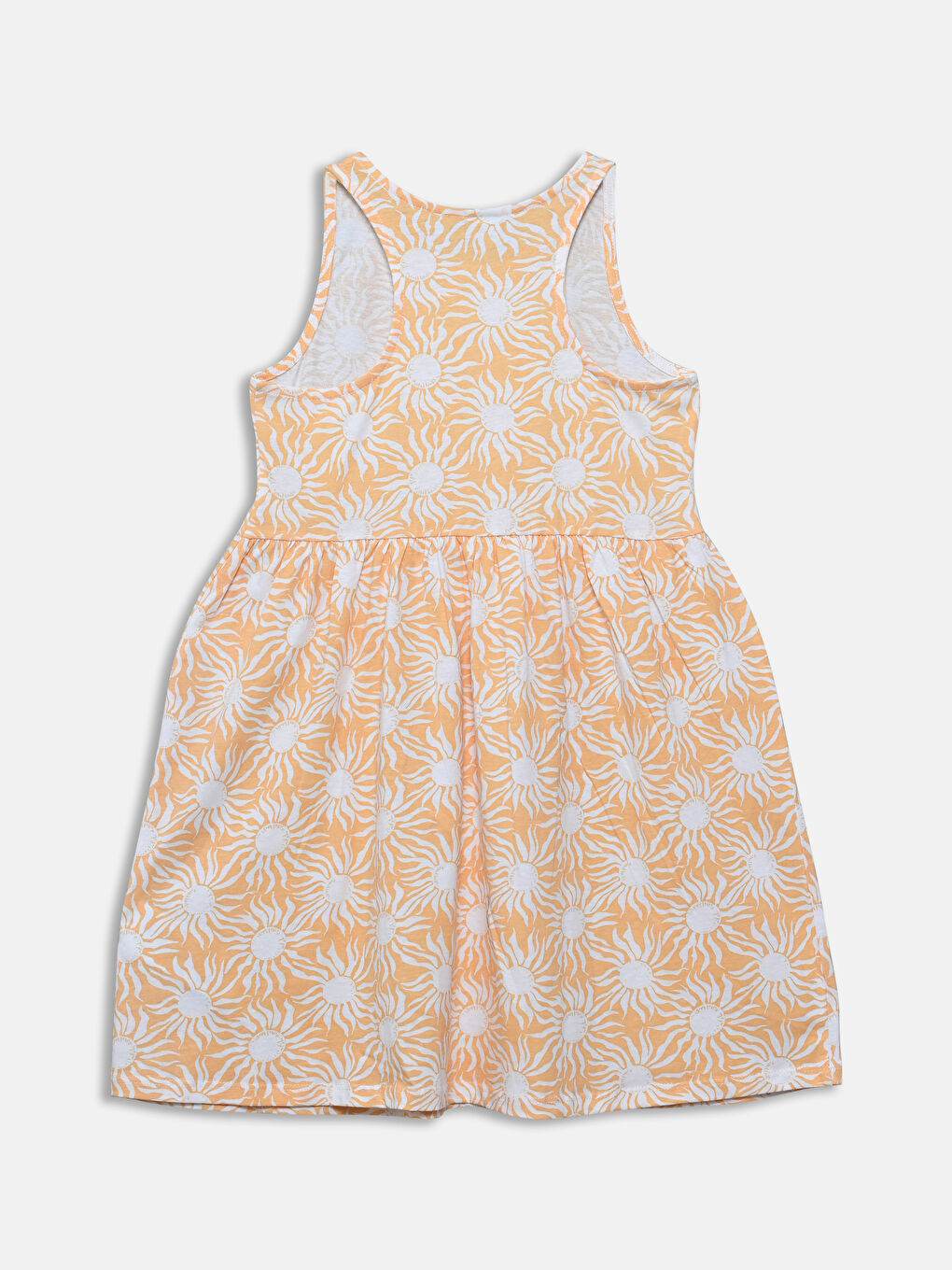 Crew Neck Girls' Dress-2