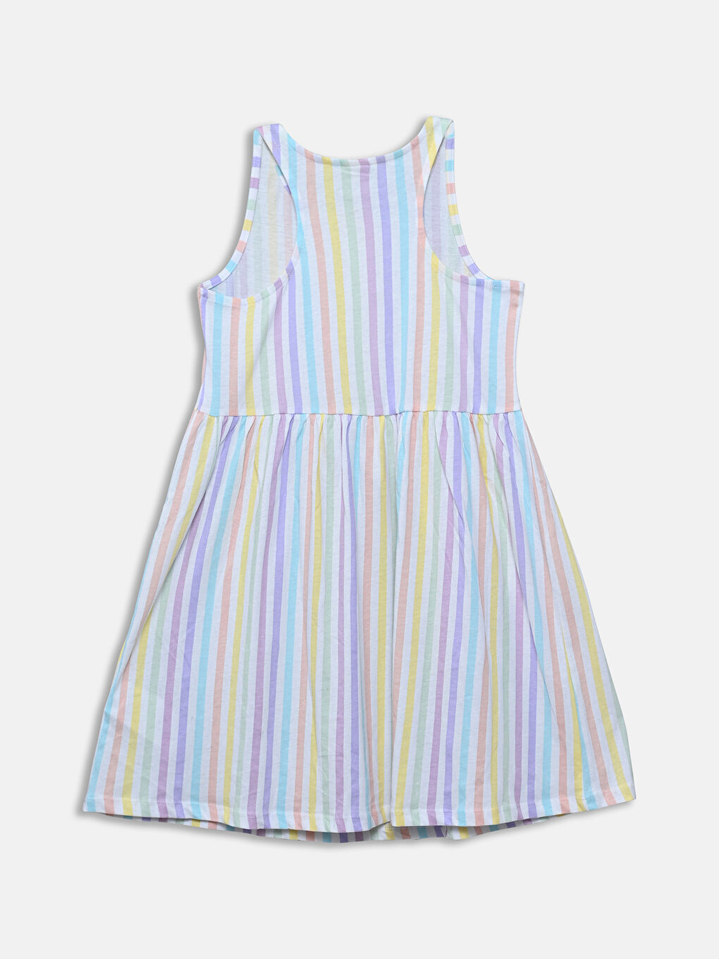 Crew Neck Girls' Dress-2