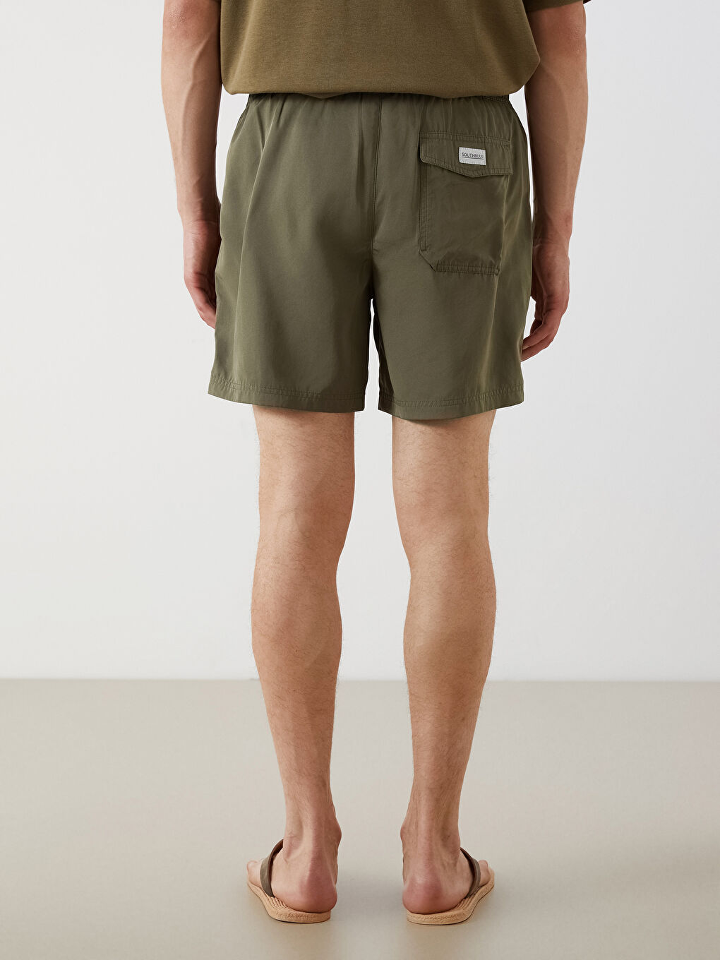 Short Printed Men's Swimming Shorts -S5BN42Z8-VZB