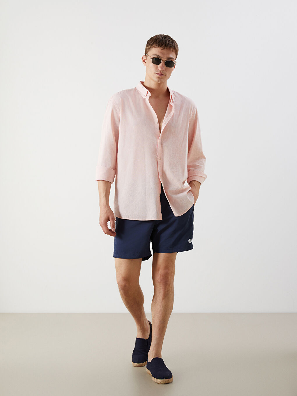 Short Printed Men's Swimming Shorts -S5BN42Z8-HEL