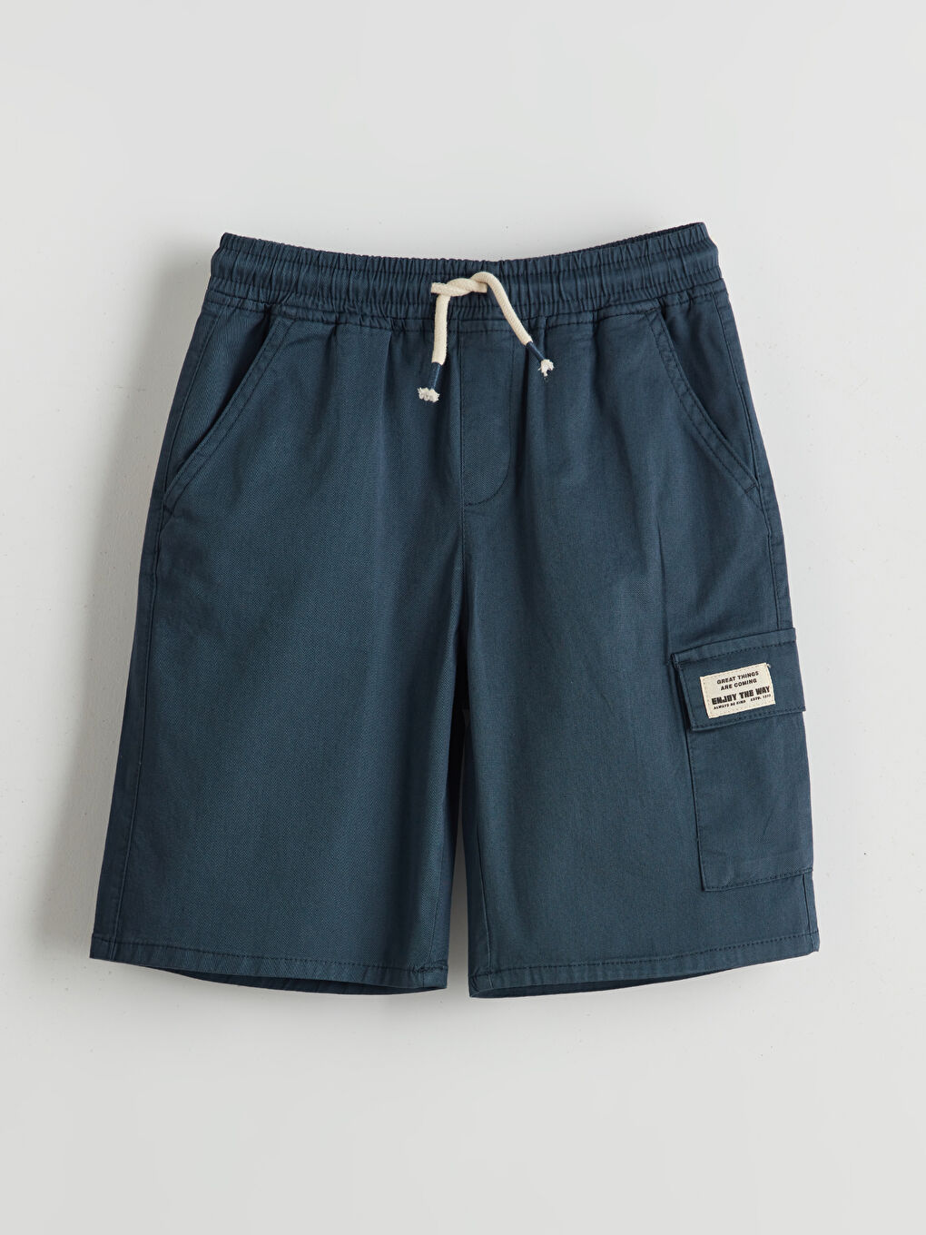 Boys' Cargo Shorts with Elastic Waist -S5BN49Z4-VZK