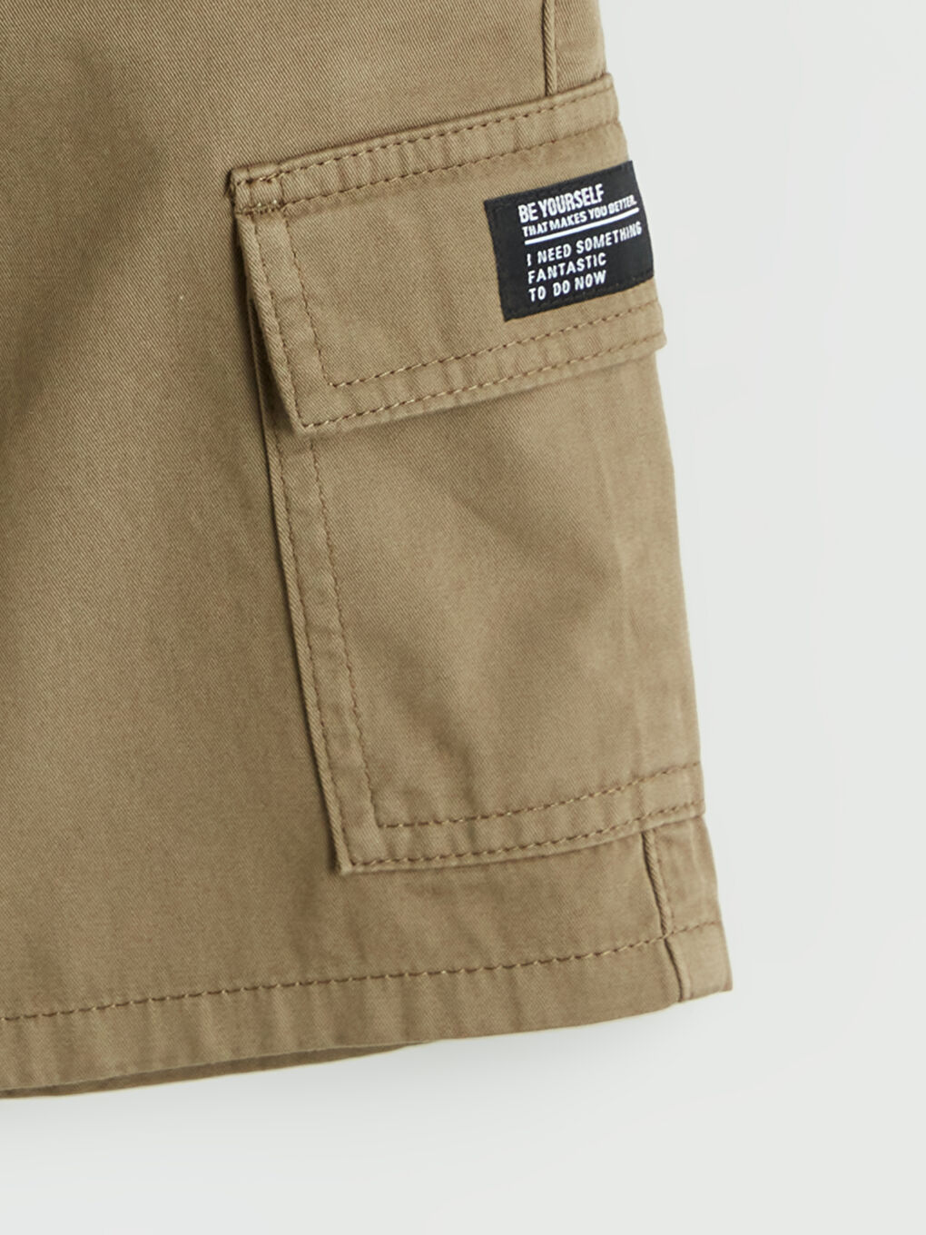 Boys' Cargo Shorts with Elastic Waist -S5BN71Z4-GYP