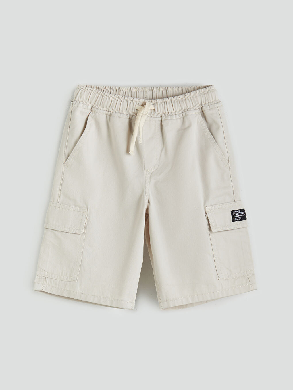Boys' Cargo Shorts with Elastic Waist -S5BN71Z4-QW6