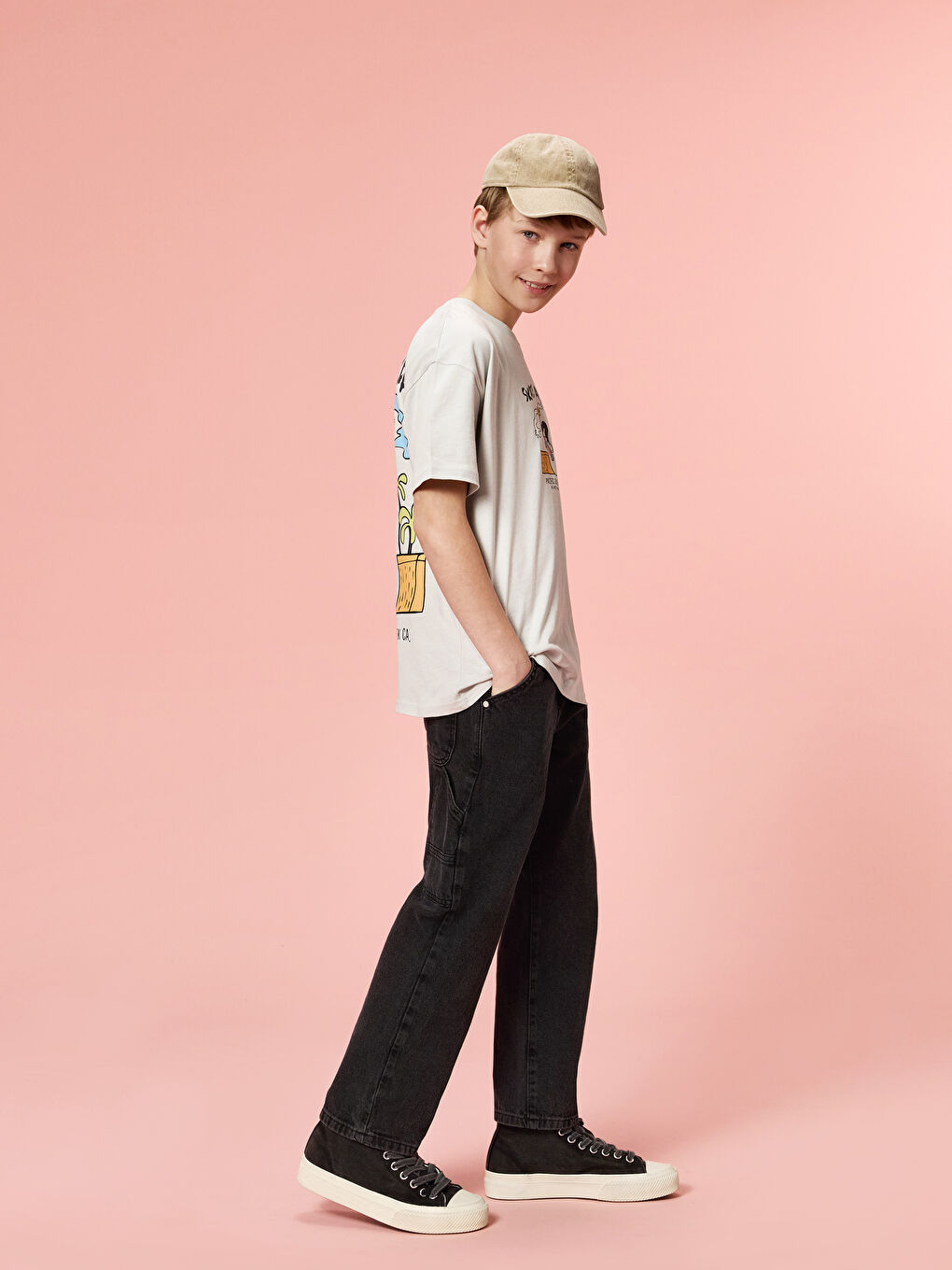 Adjustable Elastic Waist Boys' Jeans -S5BN72Z4-326