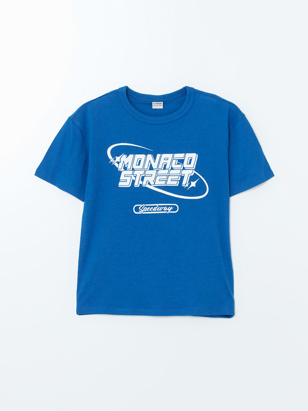 Mavi Bisiklet Yaka Erkek Çocuk Tişört