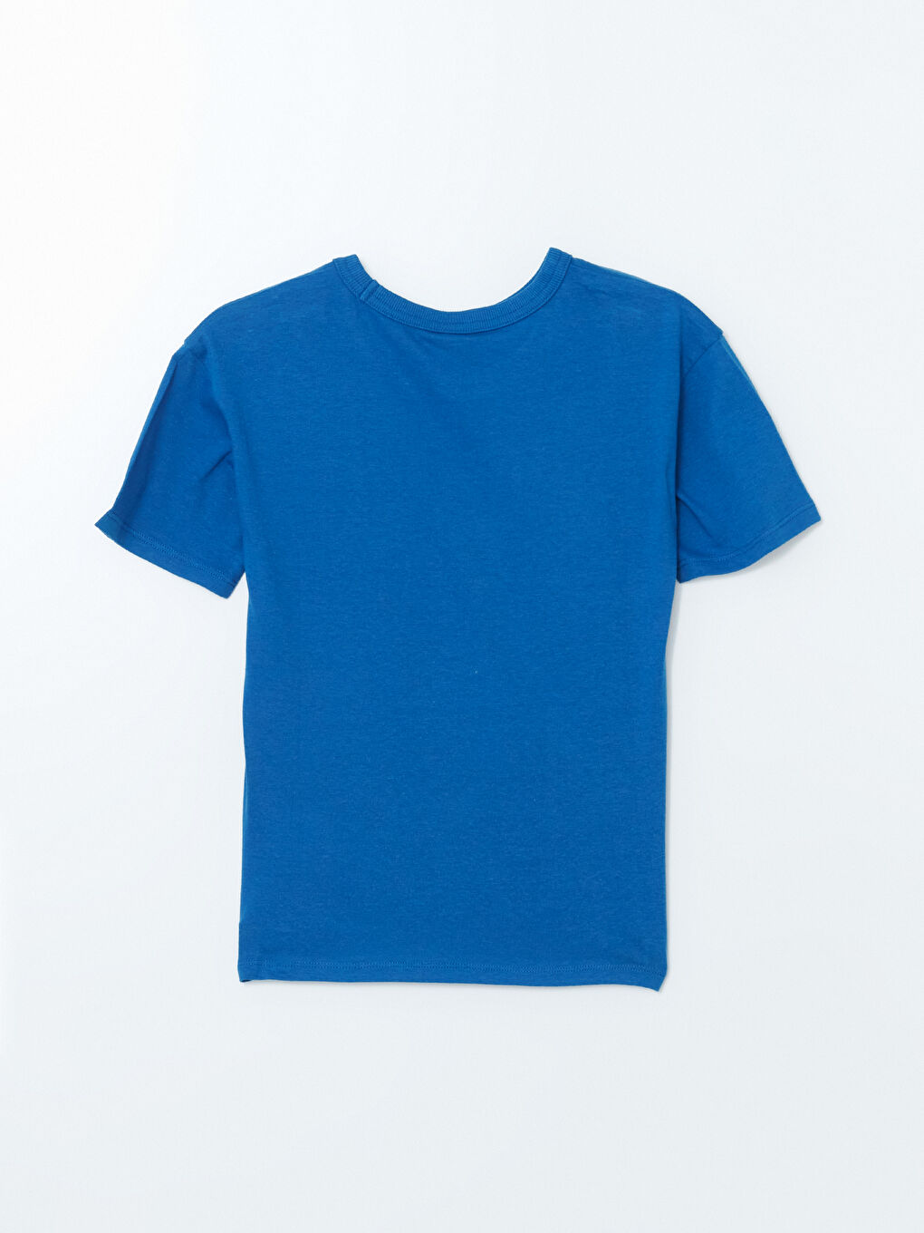 Mavi Bisiklet Yaka Erkek Çocuk Tişört-1