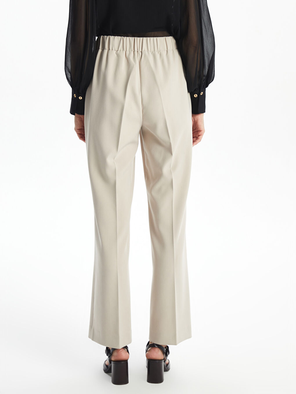 Standard Fit Pleated Women's Trousers -S5BO28Z8-FGB