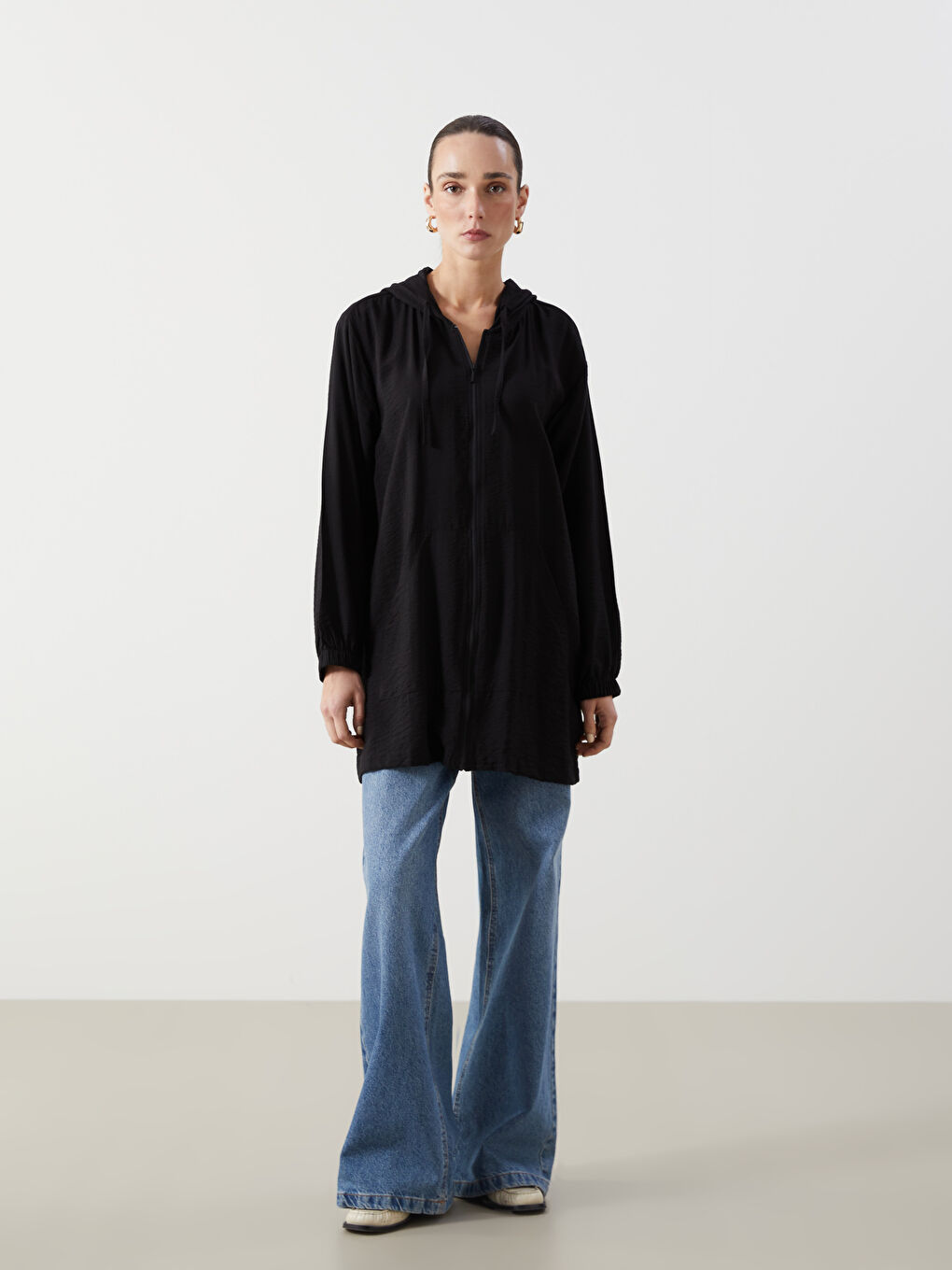 LCWAIKIKI Classic Hooded Women's Cardigan -S5BO82Z8-CVL