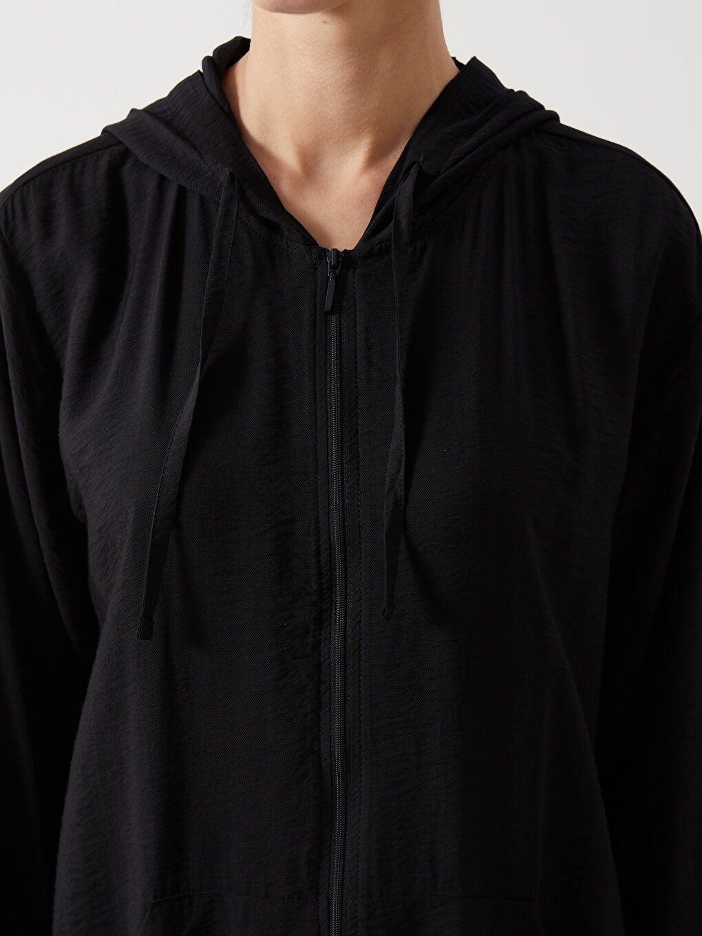 LCWAIKIKI Classic Hooded Women's Cardigan -S5BO82Z8-CVL