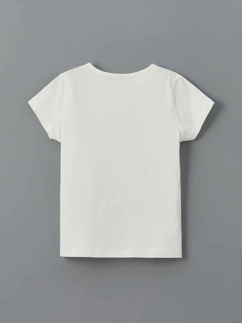 Ekru Zürafa Baskılı Kız Bebek Pijama Üst-1