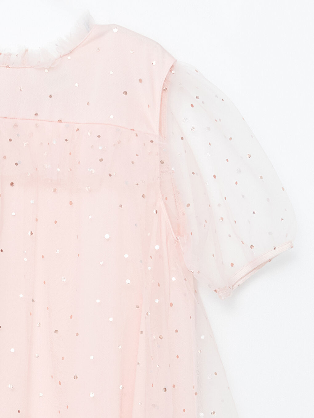 LCW Kids Crew Neck Sparkly Girls' Dress -S5BO89Z4-LT4
