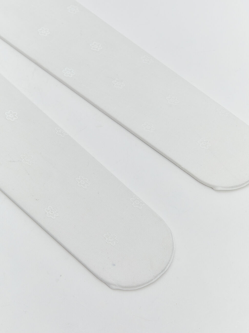 Ekru Beli Lastikli Basic Kız Çocuk Külotlu Çorap-1