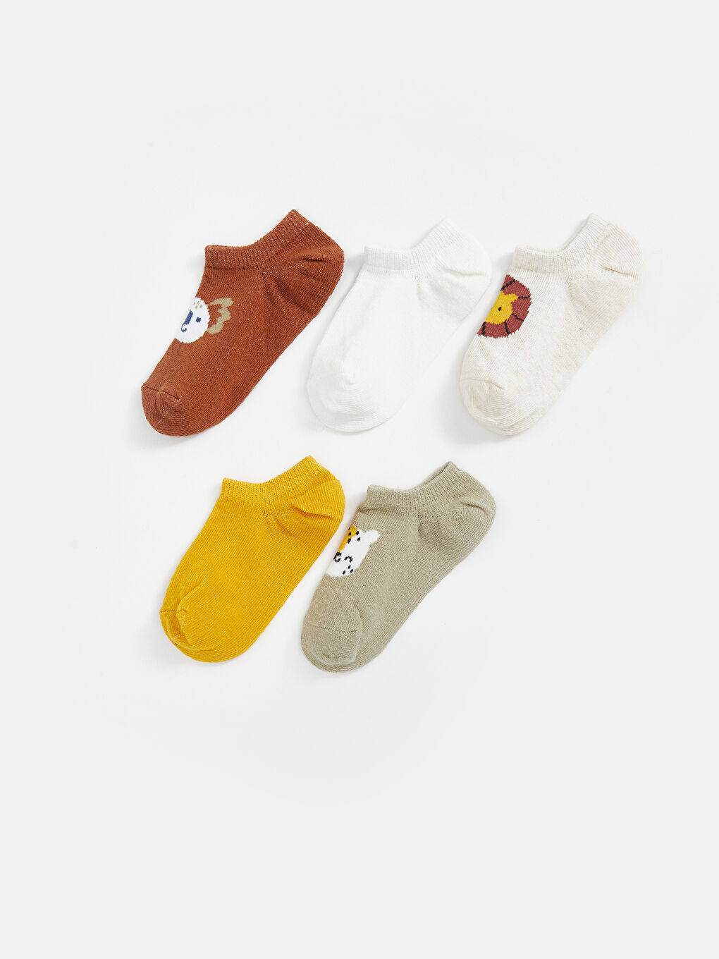 Printed Baby Boy Booties Socks 5 Pieces -S5BP46Z1-JFM