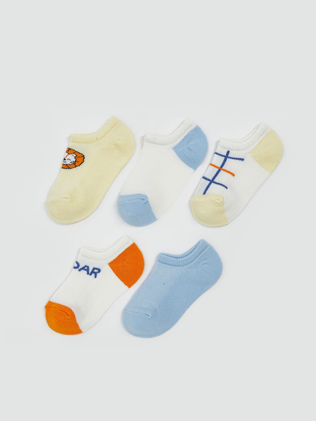Printed Baby Boy Booties Socks 5 Pieces -S5BP53Z1-DJQ