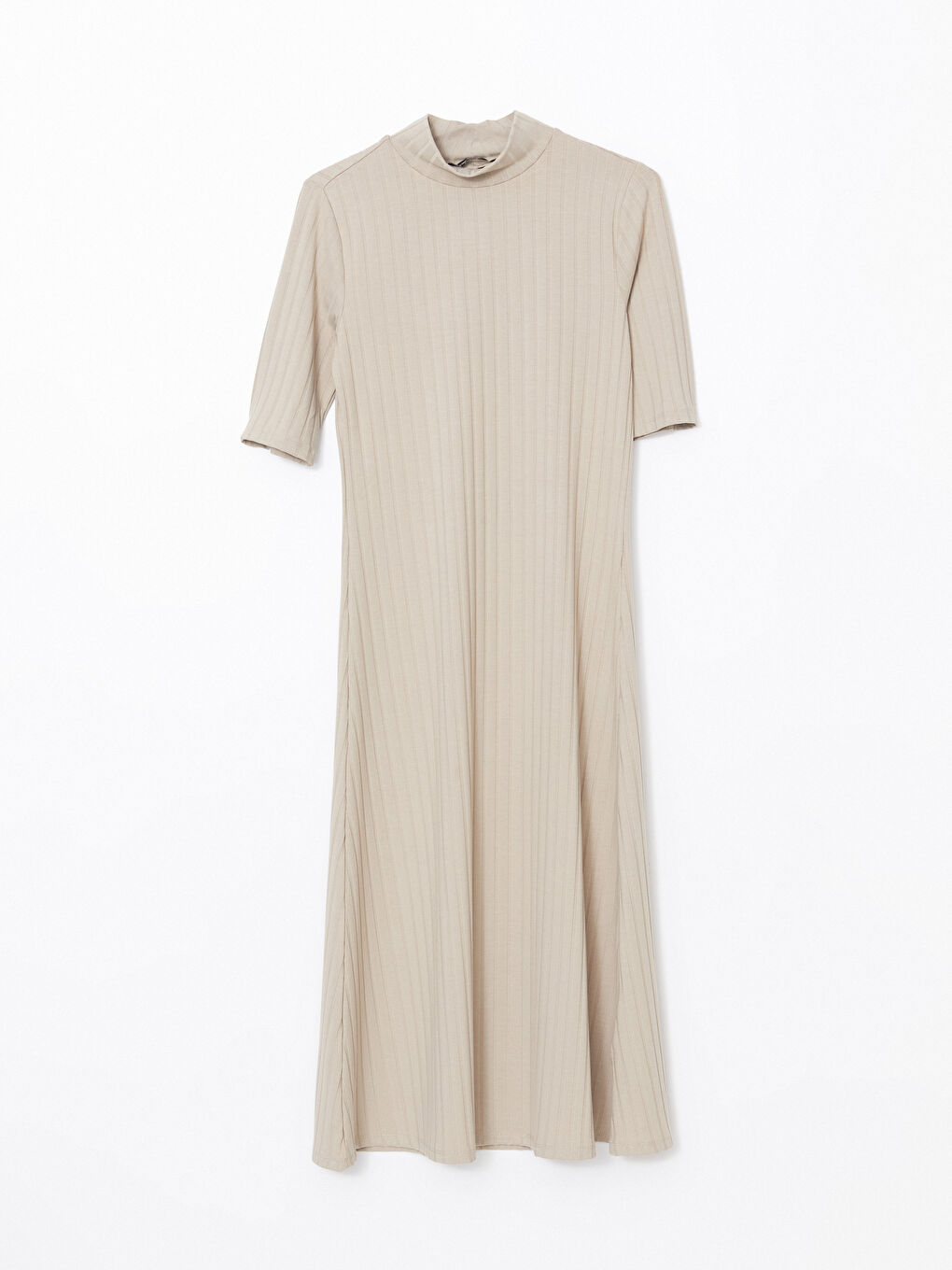 Funnel Neck Textured Women's Dress -S5BQ41Z8-CR8