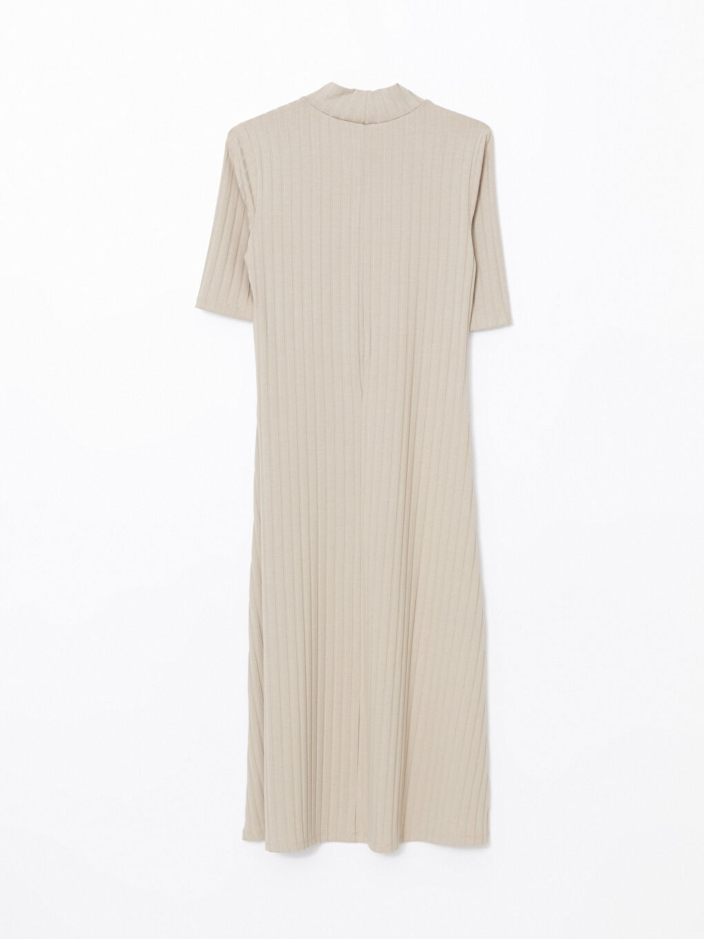 Funnel Neck Textured Women's Dress -S5BQ41Z8-CR8