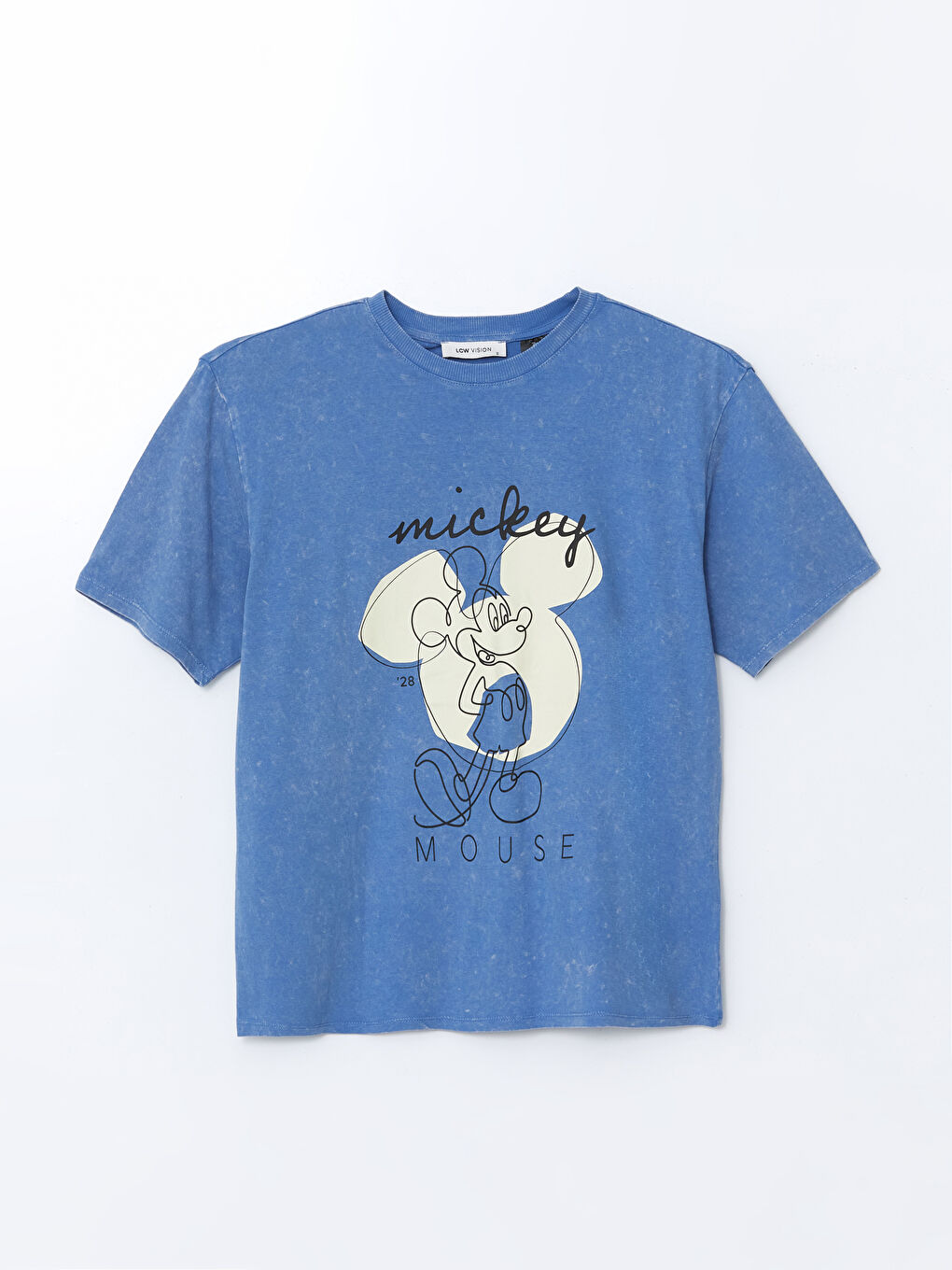 LC Waikiki Crew Neck Mickey Mouse Printed Women's T-Shirt -S5BQ45Z8-466