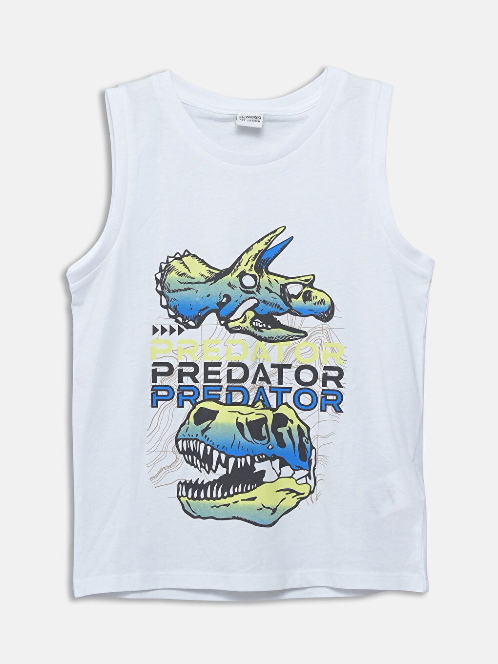 Crew Neck Printed Boys' Vest