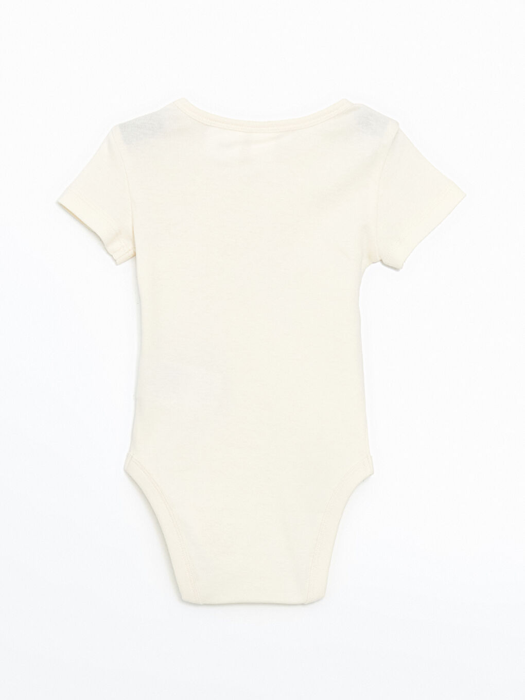 Ekru Winnie the Pooh Baskılı Erkek Bebek Çıtçıtlı Body-1