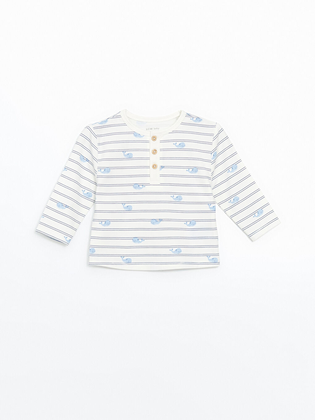 Ekru Baskılı Erkek Bebek Tişört