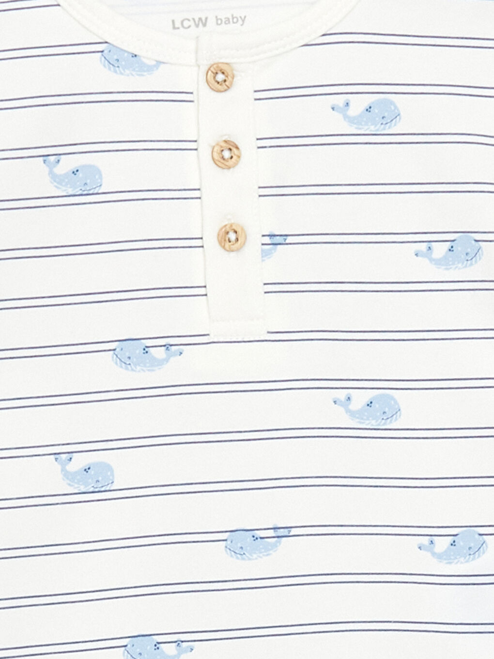 Ekru Baskılı Erkek Bebek Tişört-1