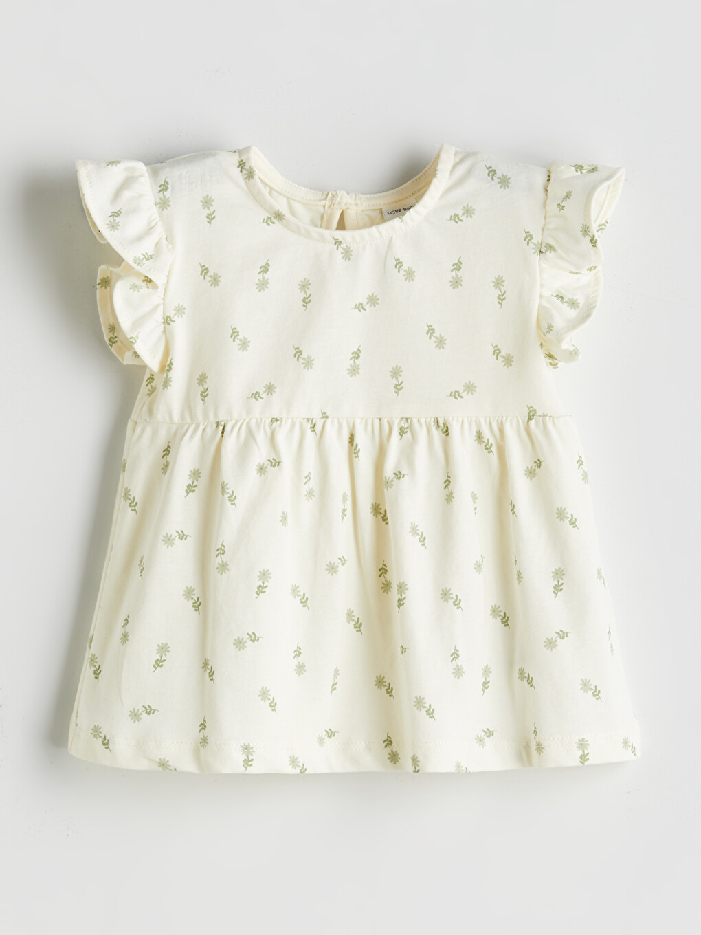Bluza za bebe devojčice sa okruglim izrezom i cvetnim dezenom-1