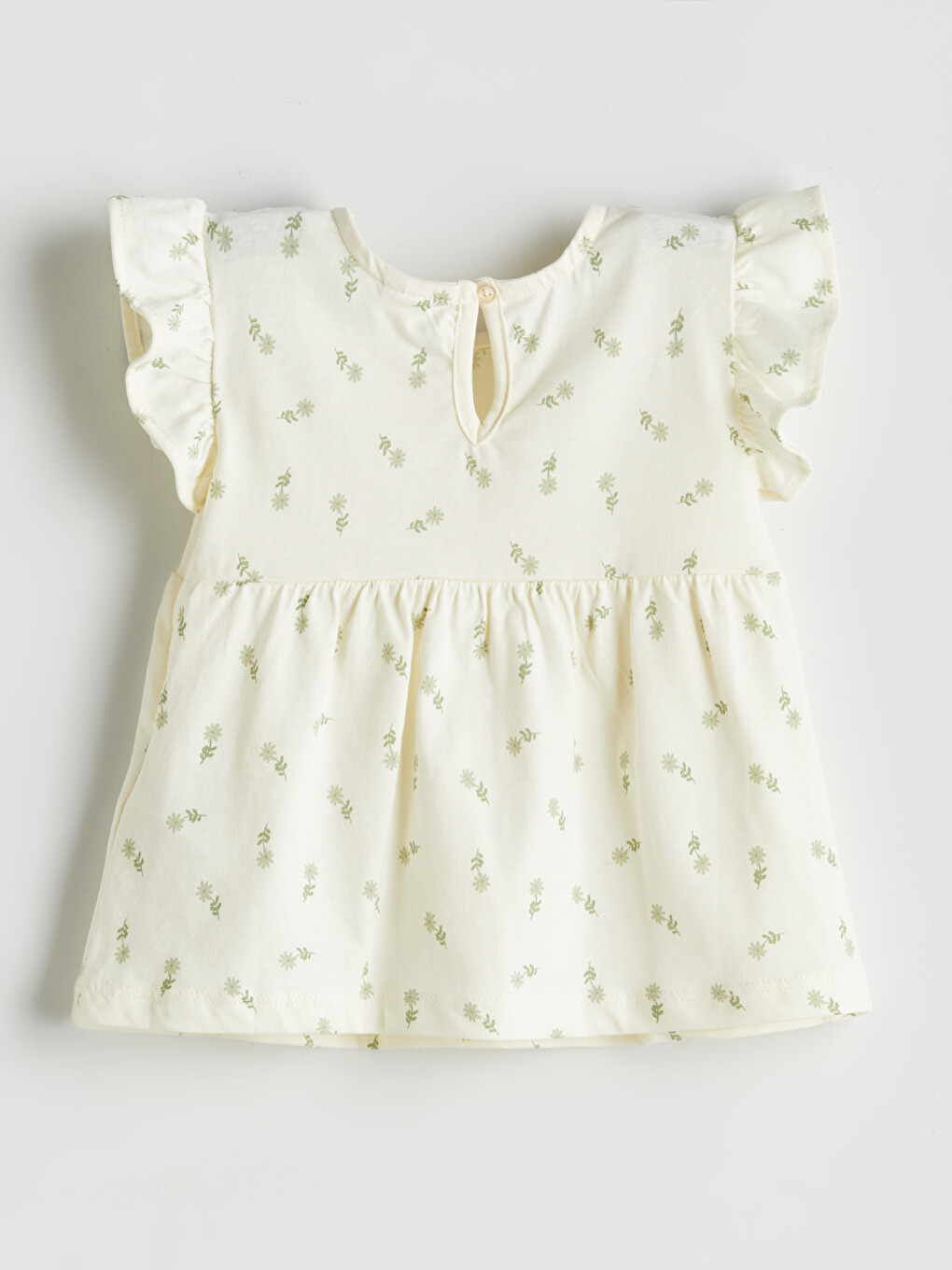 Bluza za bebe devojčice sa okruglim izrezom i cvetnim dezenom-2