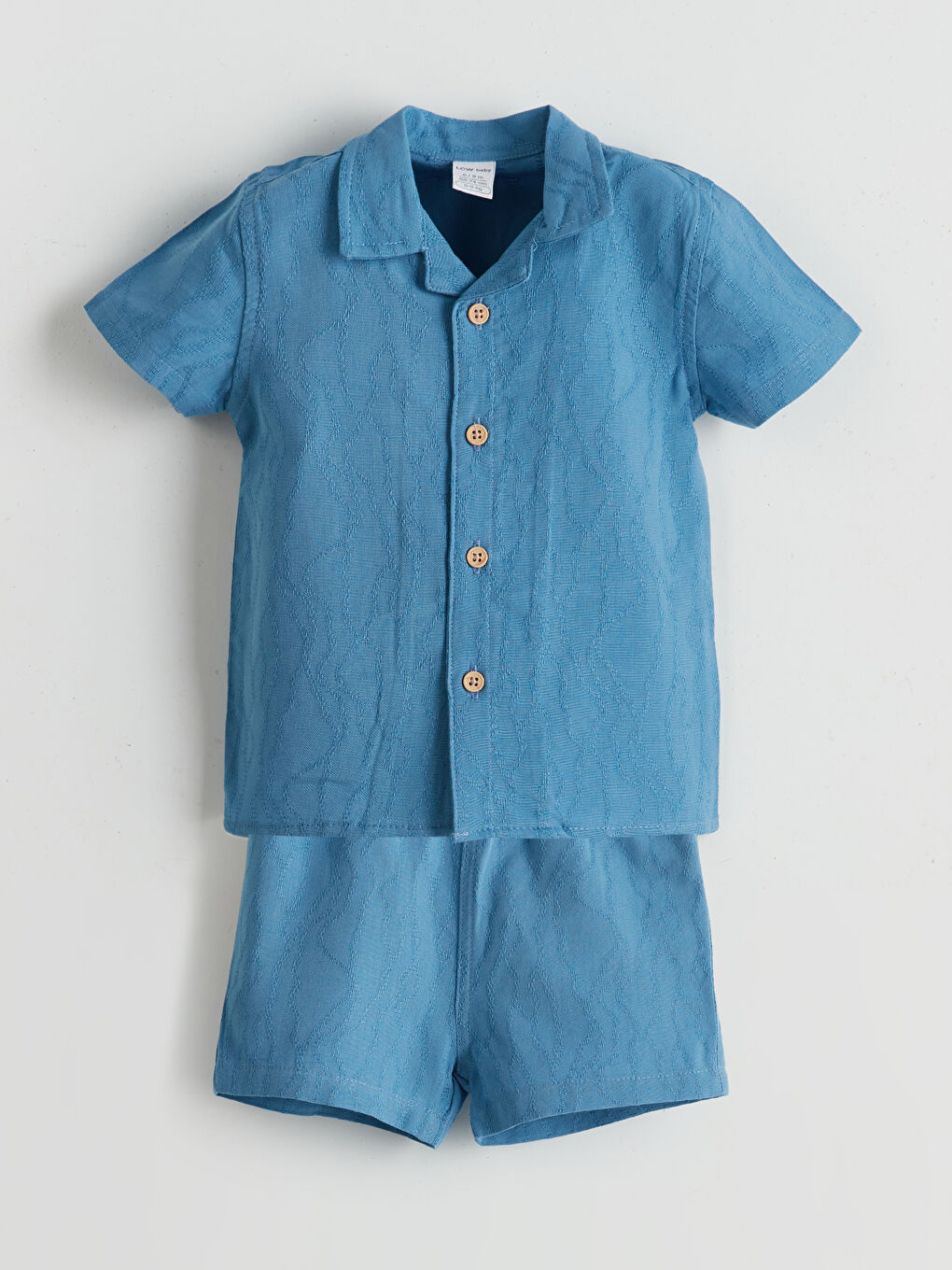 Short Sleeve Basic Baby Boy Shirt and Shorts Set of 2 -S5BS31Z1-R2P