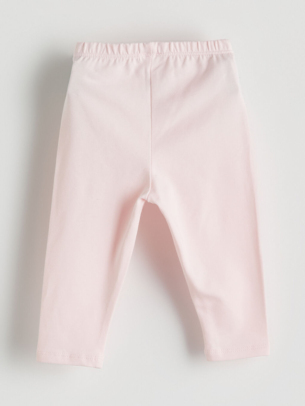 Pembe Beli Lastikli Kız Bebek Tayt-1