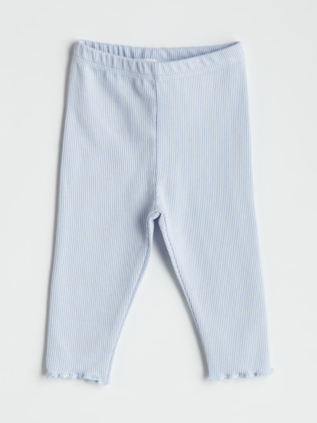 Mavi Kız Bebek Çizgili Tayt