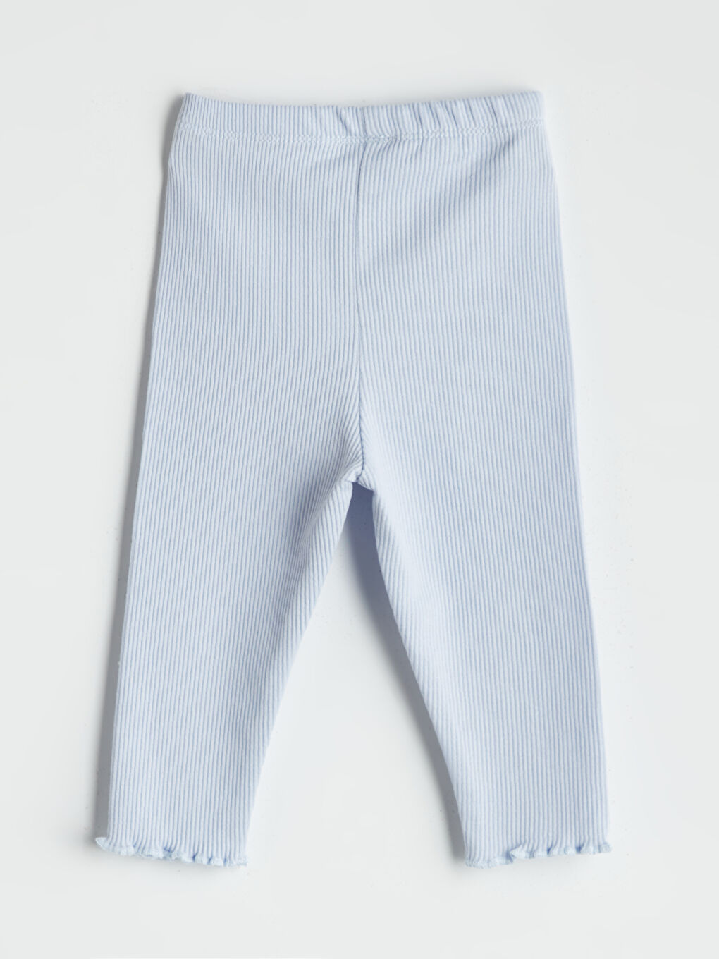 Mavi Kız Bebek Çizgili Tayt-1