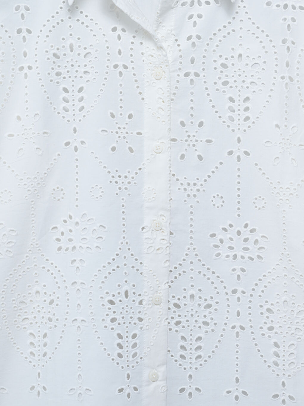 Openwork Oversize Women's Shirt -S5BS63Z8-Q6K