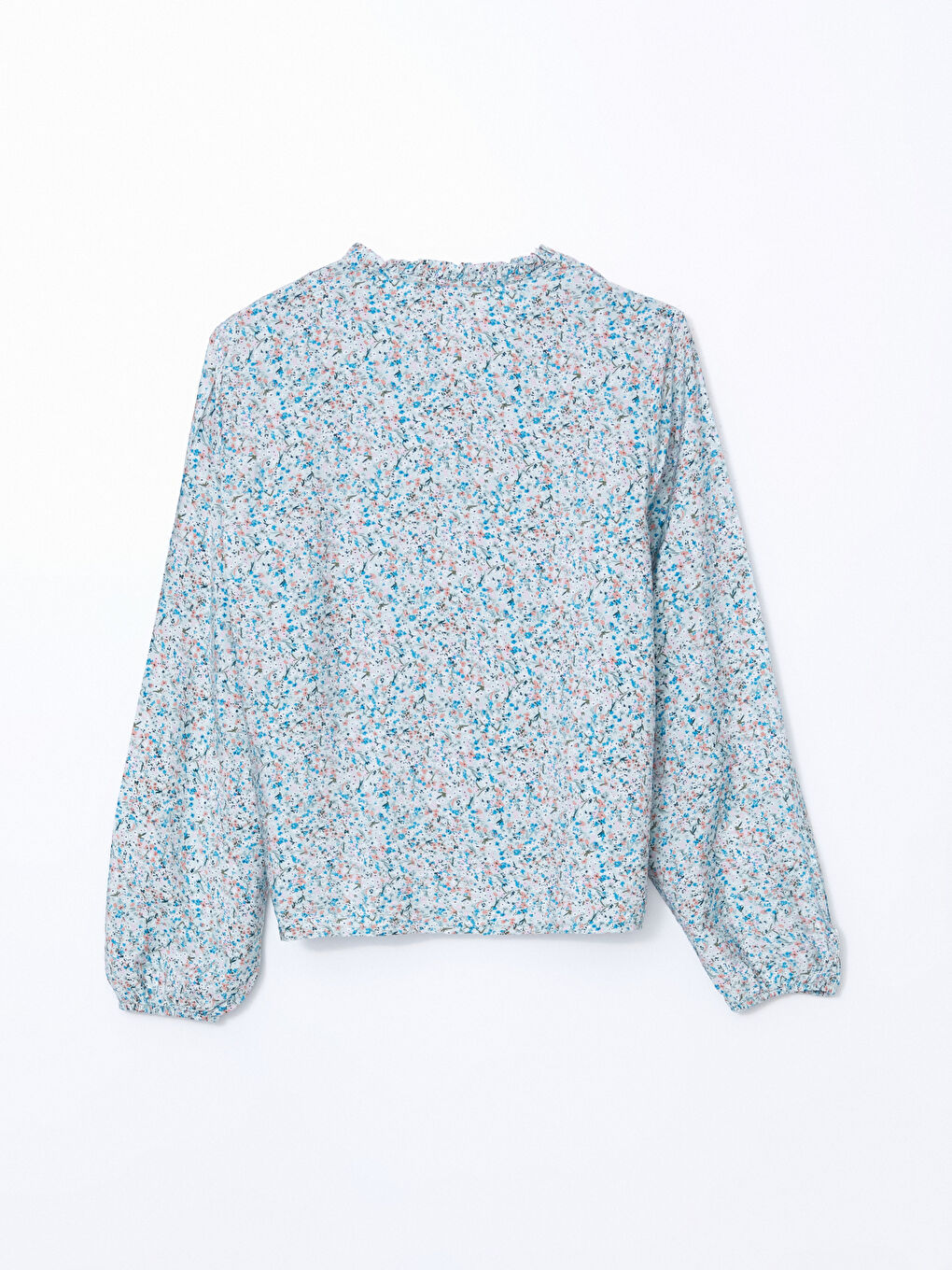 Tie Neck Floral Women's Blouse -S5BS66Z8-LRR