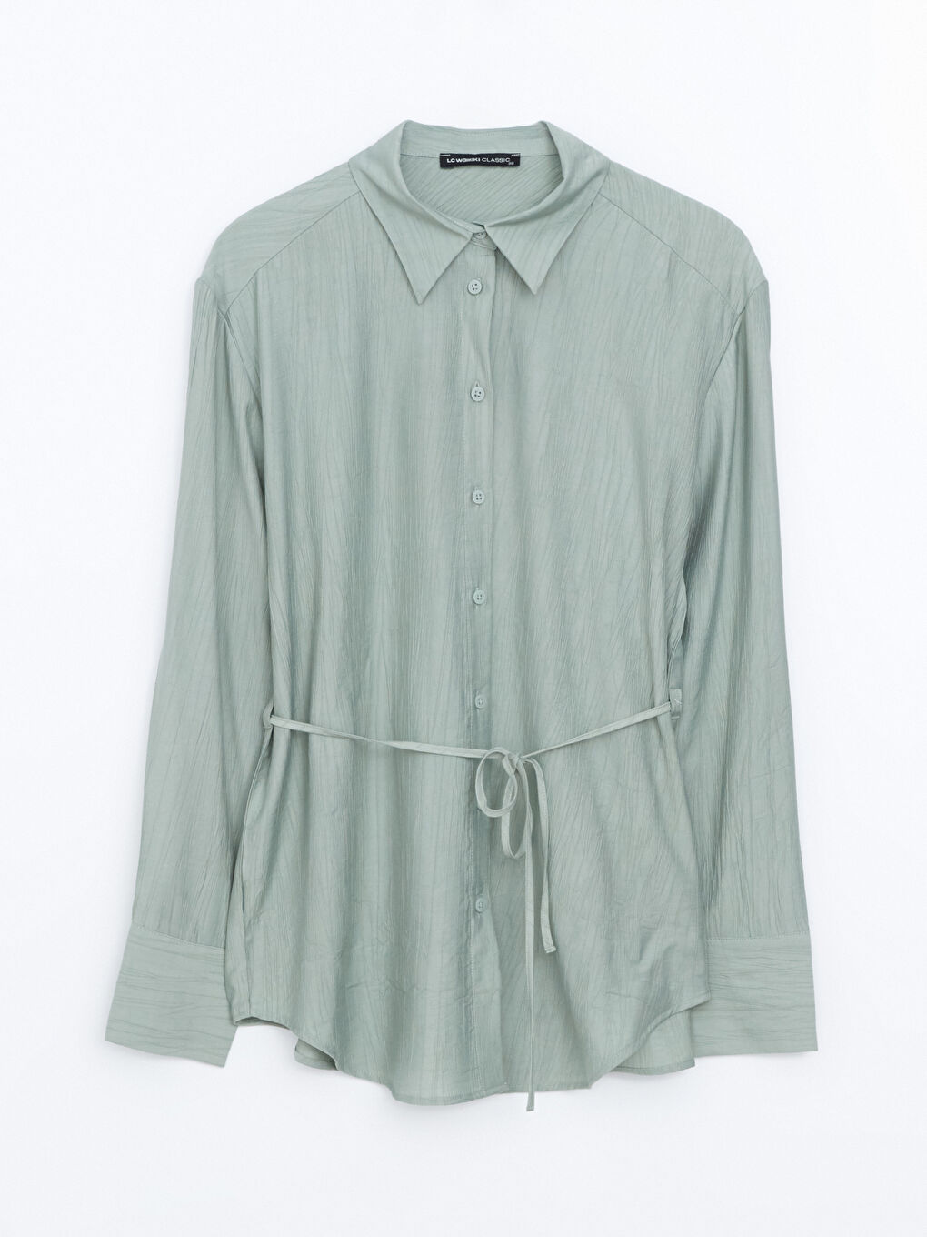 Loose Fit Textured Women's Shirt -S5BS69Z8-YSD