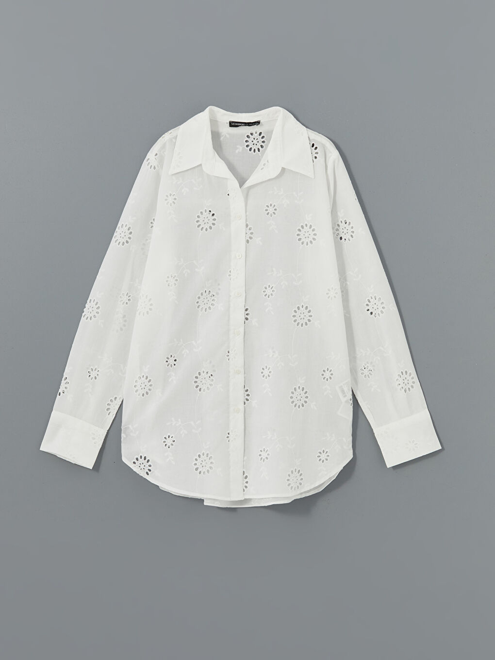 Loose Fit Hole-Knitted Women's Shirt -S5BS70Z8-EEW
