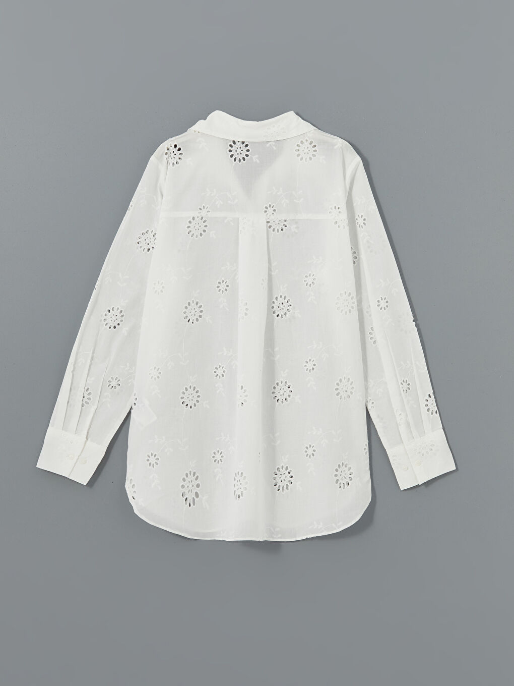 Loose Fit Hole-Knitted Women's Shirt -S5BS70Z8-EEW