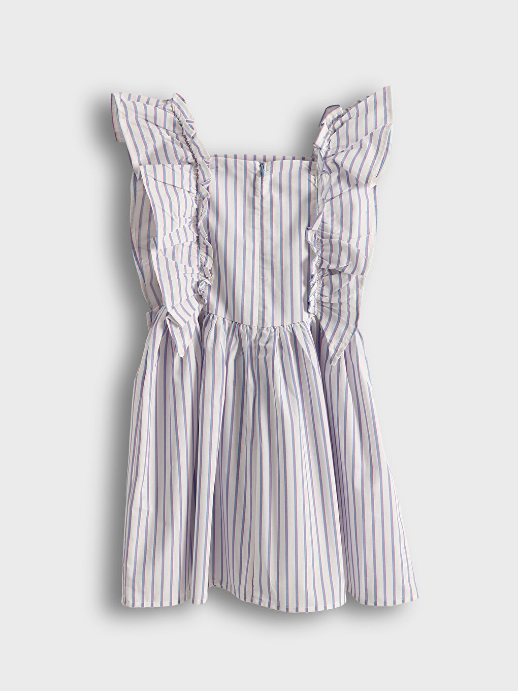 Square Neck Girls' Dress-1