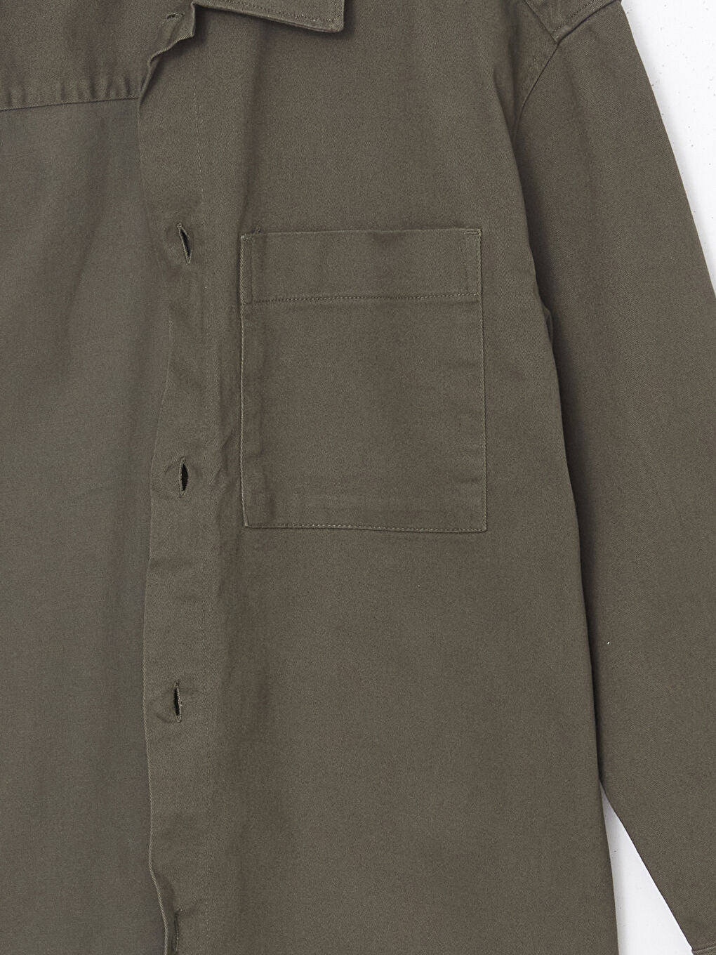 Muška gabardin košulja jakna, opušten kroj -S5BV47Z8-SEM