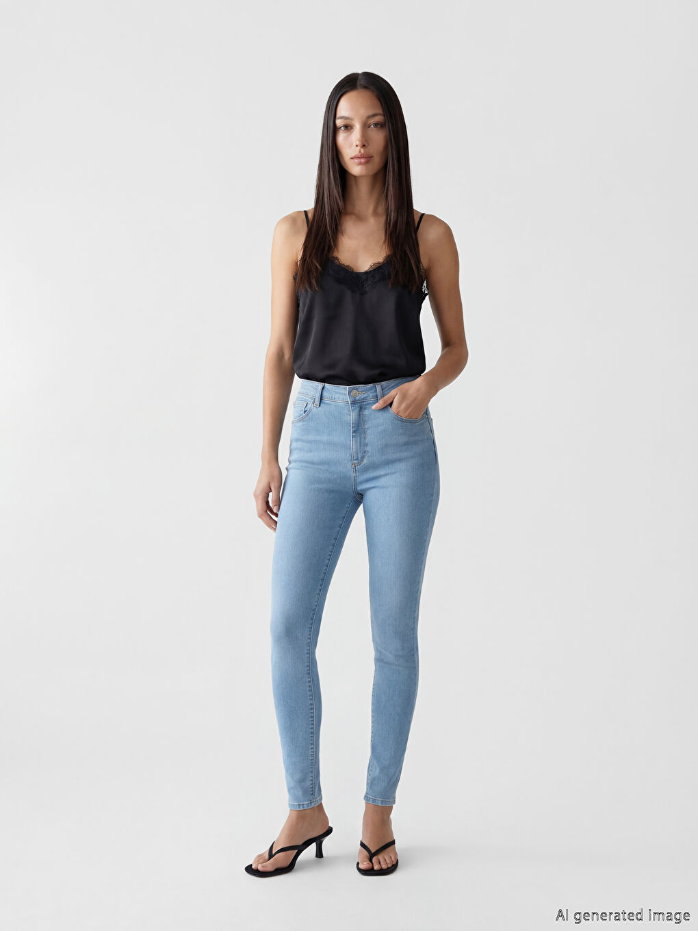 İndigo Slim Fit Kadın Jean Pantolon