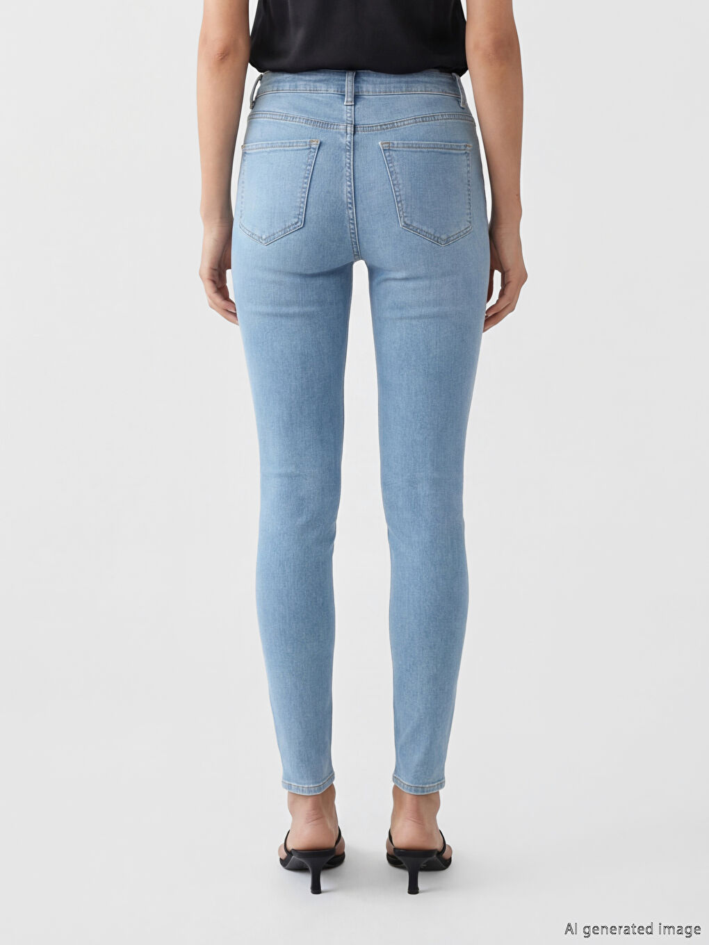 İndigo Slim Fit Kadın Jean Pantolon-3