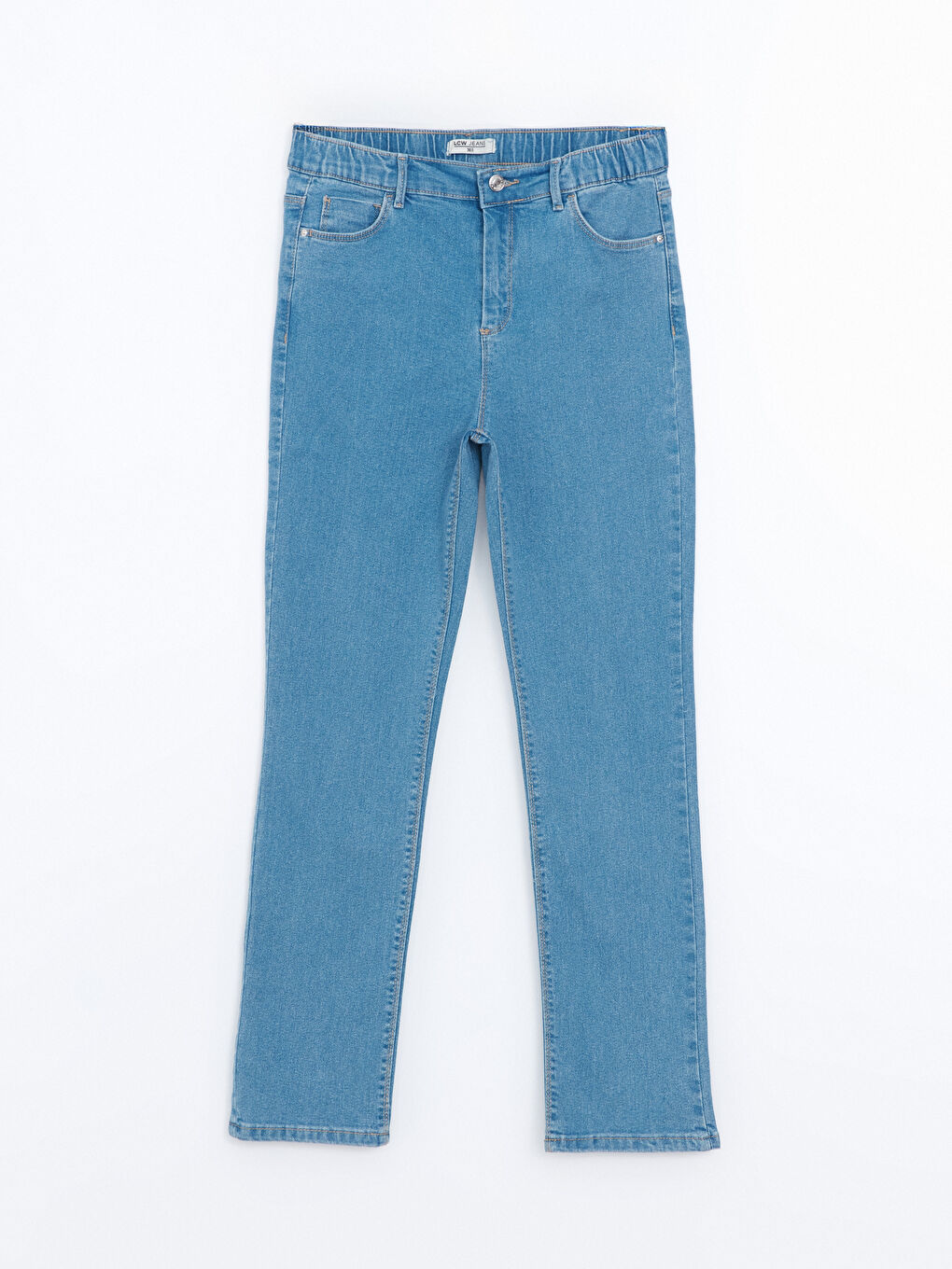 Slim Fit Women Jean Trousers With Elastic Waist -S5BY02Z8-311