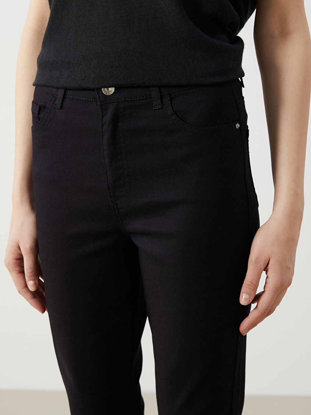 Straight Fit Women's Jeans-4
