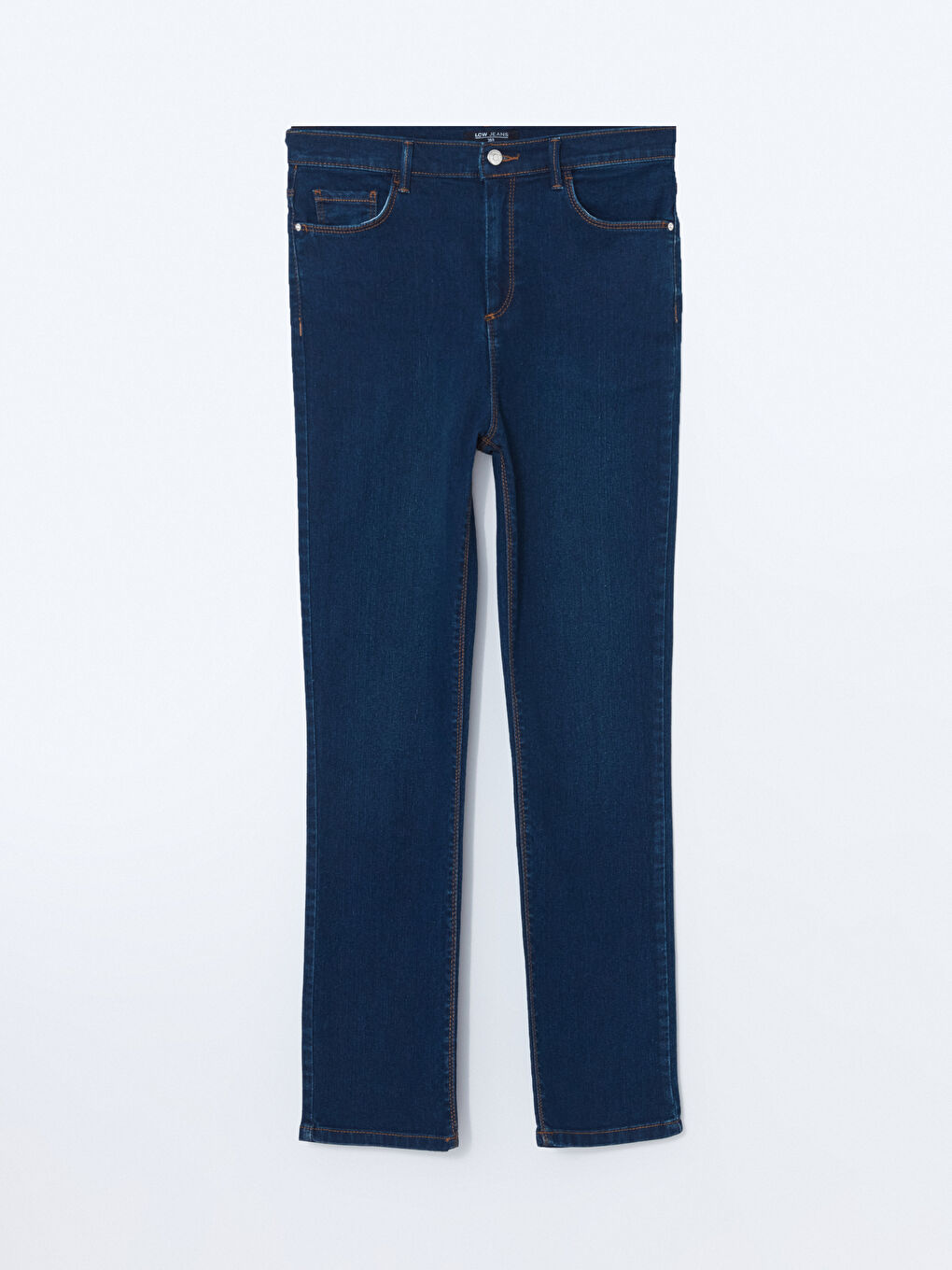 LCWAIKIKI Classic Indigo Straight Fit Kadın Jean Pantolon - 5