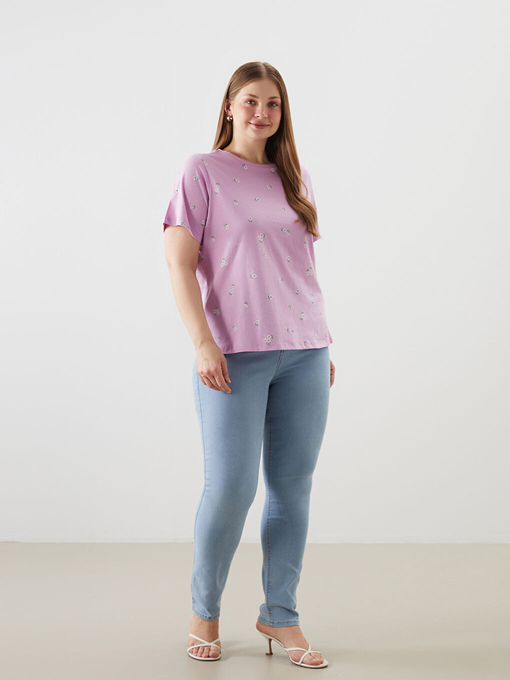 Straight Fit Women's Denim Trousers -S5BY13Z8-311